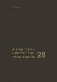 Book Cover for Masters Theses in the Pure and Applied Sciences by Wade H Shafer