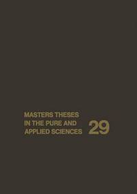 Book Cover for Masters Theses in the Pure and Applied Sciences by Wade H Shafer