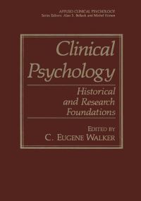 Book Cover for Clinical Psychology by C Eugene Walker