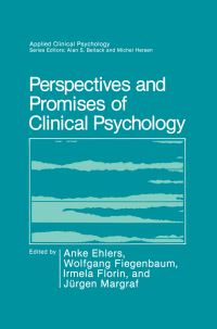 Book Cover for Perspectives and Promises of Clinical Psychology by Anke Ehlers