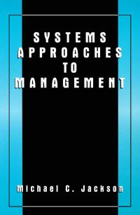 Book Cover for Systems Approaches to Management by Michael C Jackson
