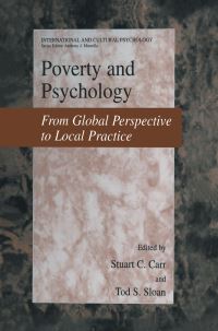 Book Cover for Poverty and Psychology by Stuart C Carr, Tod Stratton Sloan