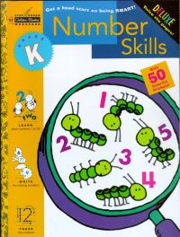 Book Cover for Number Skills (Kindergarten). Step Ahead Workbooks by Golden Books