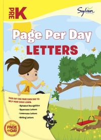 Book Cover for Pre-K Page Per Day: Letters Pre-K by Sylvan Learning