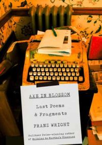 Book Cover for Axe in Blossom by Franz Wright