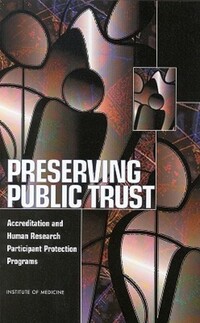 Book Cover for Preserving Public Trust by Institute of Medicine US