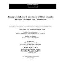 Book Cover for Undergraduate Research Experiences for STEM Students by Engineering, and Medicine US National Academies of Sciences