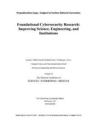 Book Cover for Foundational Cybersecurity Research by Engineering, and Medicine US National Academies of Sciences, Engineering, and Medicine US National Academies of Sciences