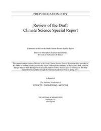 Book Cover for Review of the Draft Climate Science Special Report by Engineering, and Medicine US National Academies of Sciences