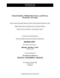 Book Cover for Federal Statistics, Multiple Data Sources, and Privacy Protection by Engineering, and Medicine US National Academies of Sciences