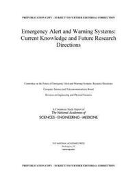 Book Cover for Emergency Alert and Warning Systems by Engineering, and Medicine US National Academies of Sciences, Engineering, and Medicine US National Academies of Sciences