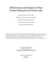 Book Cover for Effectiveness and Impacts of Dust Control Measures for Owens Lake by Engineering, and Medicine US National Academies of Sciences