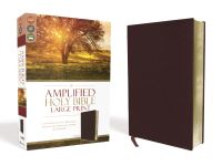 Book Cover for Amplified Holy Bible, Large Print, Bonded Leather, Burgundy by Zondervan