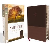 Book Cover for The Amplified Study Bible, Leathersoft, Brown, Thumb Indexed by Zondervan