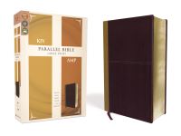 Book Cover for KJV, Amplified, Parallel Bible, Large Print, Leathersoft, Tan/Burgundy, Red Letter by Zondervan