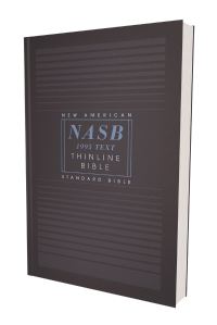 Book Cover for NASB, Thinline Bible, Paperback, Red Letter, 1995 Text, Comfort Print by Zondervan