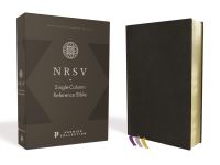 Book Cover for NRSV, Single-Column Reference Bible, Premium Goatskin Leather, Black, Premier Collection, Art Gilded Edges, Comfort Print by Zondervan