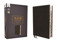 Book Cover for NASB, Thinline Bible, Leathersoft, Black, Red Letter, 2020 Text, Thumb Indexed, Comfort Print by Zondervan