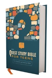 Book Cover for Niv, Quest Study Bible for Teens, Hardcover, Navy, Comfort Print by Zondervan