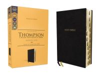 Book Cover for KJV, Thompson Chain-Reference Bible, Handy Size, European Bonded Leather, Black, Red Letter, Thumb Indexed, Comfort Print by Zondervan