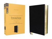 Book Cover for KJV, Thompson Chain-Reference Bible, Large Print, Bonded Leather, Black, Red Letter, Comfort Print by Zondervan
