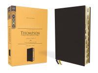 Book Cover for KJV, Thompson Chain-Reference Bible, Large Print, Genuine Leather, Cowhide, Black, Red Letter, Thumb Indexed, Comfort Print by Zondervan