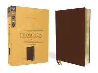 Book Cover for KJV, Thompson Chain-Reference Bible, Genuine Leather, Calfskin, Brown, Red Letter, Comfort Print by Zondervan