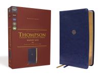 Book Cover for NKJV, Thompson Chain-Reference Bible, Handy Size, Leathersoft, Navy, Red Letter, Comfort Print by Zondervan