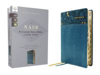 Book Cover for NASB, Personal Size Bible, Large Print, Leathersoft, Teal, Red Letter, 1995 Text, Thumb Indexed, Comfort Print by Zondervan