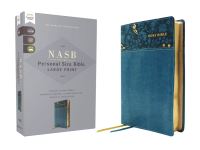Book Cover for NASB, Personal Size Bible, Large Print, Leathersoft, Teal, Red Letter, 1995 Text, Comfort Print by Zondervan