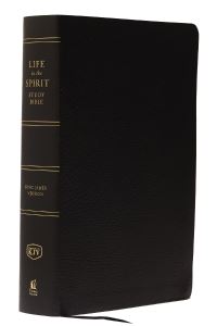 Book Cover for KJV, Life in the Spirit Study Bible, Bonded Leather, Black, Thumb Indexed, Red Letter by Thomas Nelson
