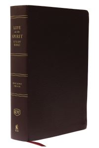 Book Cover for KJV, Life in the Spirit Study Bible, Bonded Leather, Burgundy, Thumb Indexed, Red Letter by Thomas Nelson