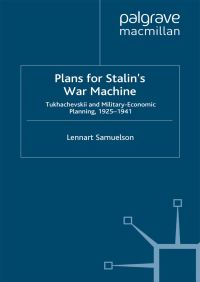 Book Cover for Plans for Stalin's War-Machine by L Samuelson