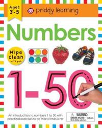 Book Cover for Numbers 1-50 (Wipe Clean Workbook) by Roger Priddy