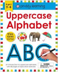 Book Cover for Wipe Clean Workbook: Uppercase Alphabet (Enclosed Spiral Binding) by Roger Priddy