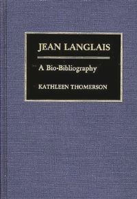 Book Cover for Jean Langlais by Kathleen Thomerson