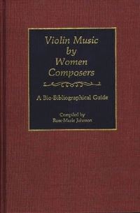 Book Cover for Violin Music by Women Composers by RoseMarie Johnson
