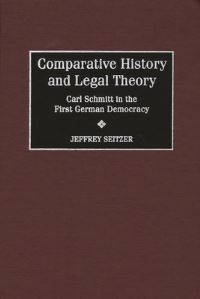 Book Cover for Comparative History and Legal Theory by Jeffrey Seitzer