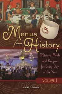 Book Cover for Menus from History by Janet Clarkson