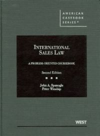 Book Cover for International Sales Law by John A. Spanogle, Peter Winship