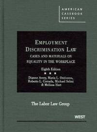 Book Cover for Employment Discrimination Law by Dianne Avery, Labor Law Group US
