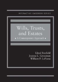 Book Cover for Wills, Trusts, and Estates by Lloyd Bonfield, Joanna L Grossman, William P LaPiana