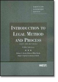 Book Cover for Introduction to Legal Method and Process by Michael A Berch