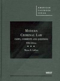 Book Cover for Modern Criminal Law by Wayne R LaFave