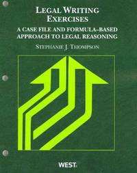 Book Cover for Legal Writing Exercises by Stephanie Thompson