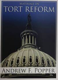 Book Cover for Materials on Tort Reform by Andrew Popper
