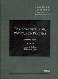 Book Cover for Environmental Law by Linda A Malone, Wm Murray Tabb
