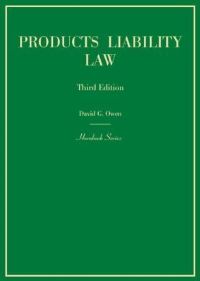 Book Cover for Products Liability Law by David G Owen