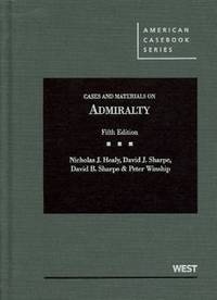 Book Cover for Cases and Materials on Admiralty by Nicholas J Healy