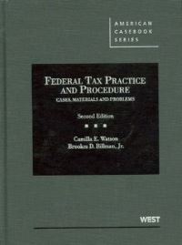 Book Cover for Federal Tax Practice and Procedure by Camilla E Watson, Brookes D Billman
